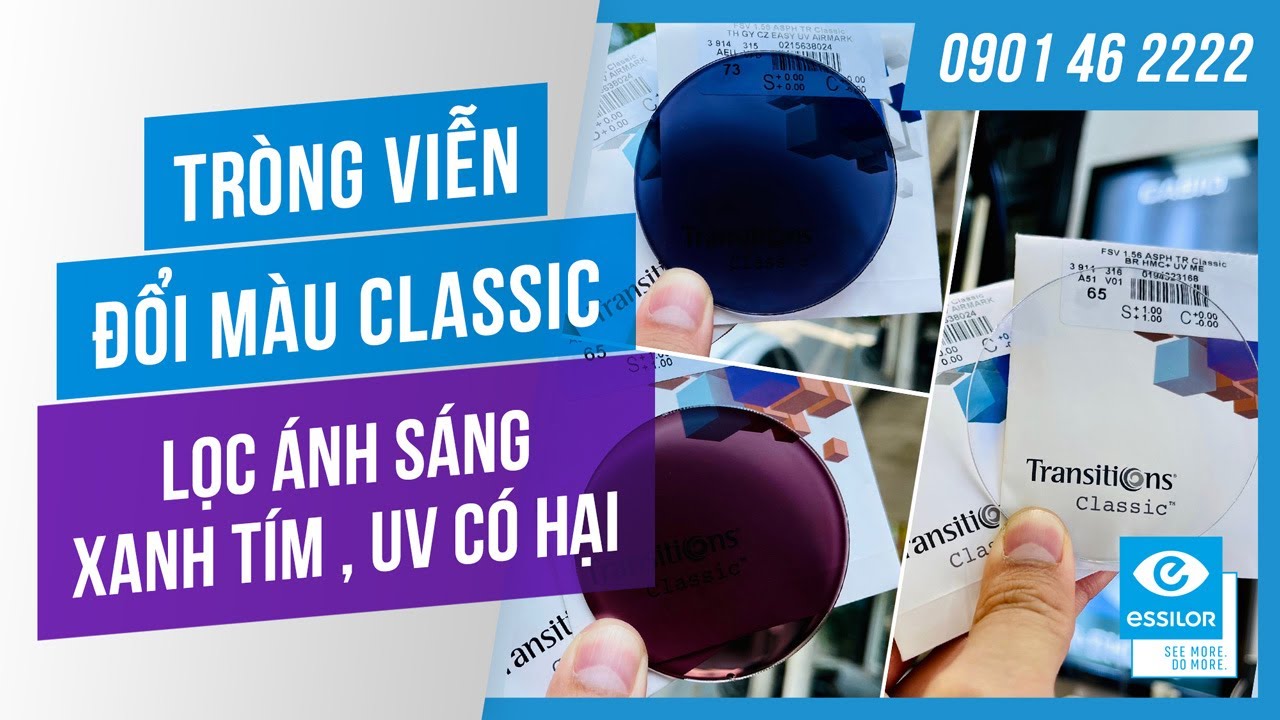 Review tròng kính chống ánh sáng xanh Essilor 1